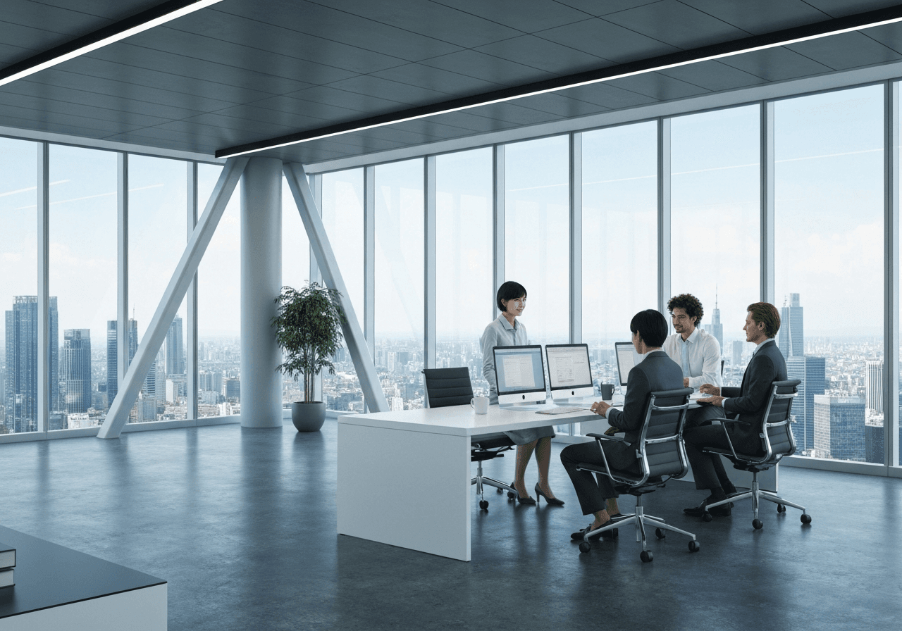 Modern international business office